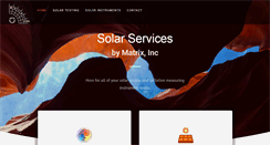 Desktop Screenshot of matrix-solar.com