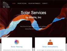 Tablet Screenshot of matrix-solar.com
